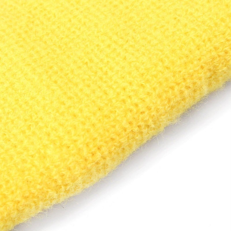 Mallofusa 10 Pack Colorful Sports Basketball Football Absorbent Wristband Party Outdoor Activity (Yellow) - Image 2